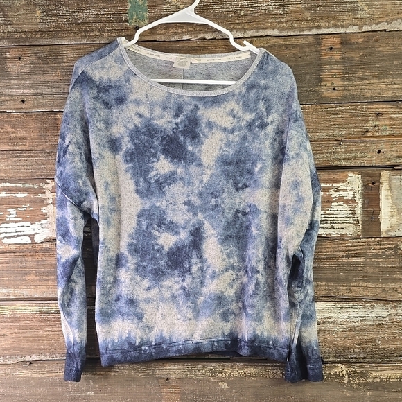 Lucky Brand Blue Tie-Dye Women's Sweatshirt, Size S - Picture 1 of 3